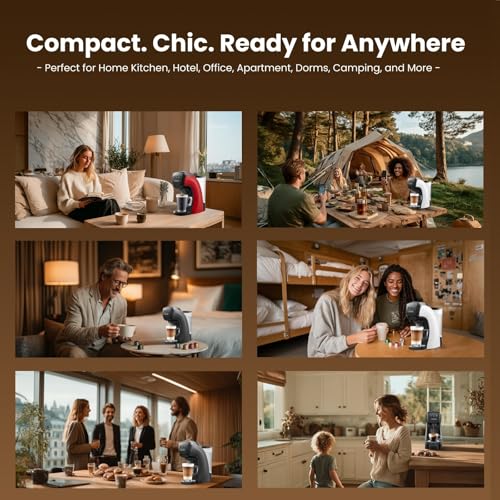 Warriors1 Coffee Maker for Keurig K Cup pod, Espresso Machine for Nespresso Original, Dolce Gusto Pods, Ground Coffee, Coffee Machine for kitchens, apartments, dorms, RVs & camping, 28 oz Reservoir - My Kitchen Products