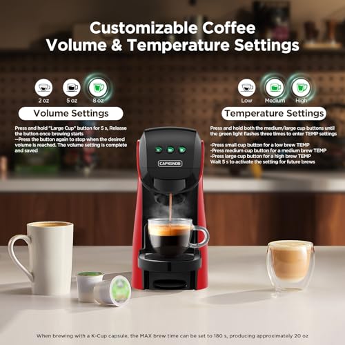 Warriors1 Coffee Maker for Keurig K Cup pod, Espresso Machine for Nespresso Original, Dolce Gusto Pods, Ground Coffee, Coffee Machine for kitchens, apartments, dorms, RVs & camping, 28 oz Reservoir - My Kitchen Products