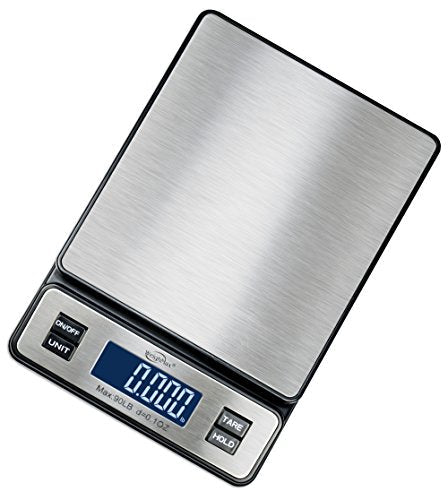 Weighmax W-2809 90 LB X 0.1 OZ Durable Stainless Steel Digital Postal Scale, Shipping Scale With AC adapter, 1 Pack - My Kitchen Products