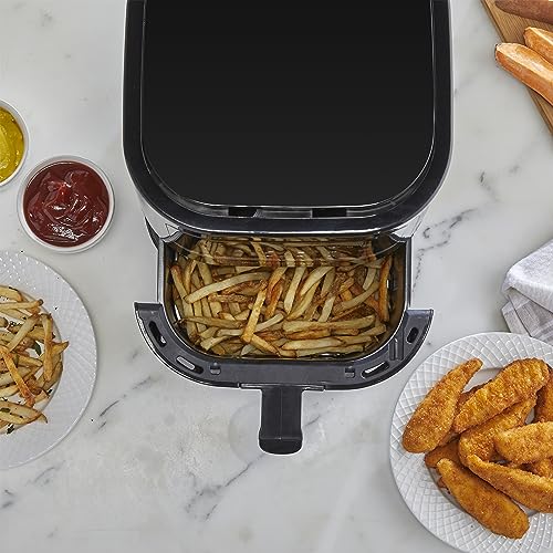 West Bend Compact Air Fryer 5-Quart Capacity with Digital Controls LCD Display and 10 Cooking Presets with Shake Reminder, Nonstick Frying Basket, 1500-Watts, Black - My Kitchen Products