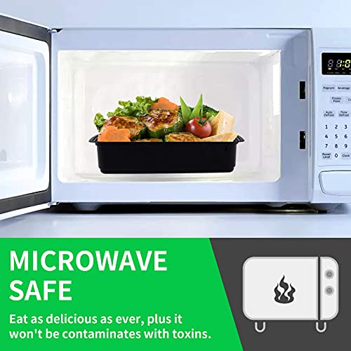 WGCC Meal Prep Containers, 32OZ 50 Pack Extra-thick Food Storage Containers with Lids, Plastic Microwavable Bento Box Reusable Storage Lunch Boxes BPA Free, Stackable, Dishwasher/Freezer Safe - My Kitchen Products