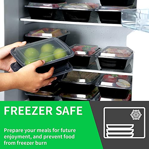WGCC Meal Prep Containers [38OZ] Plastic Food Storage Containers With Lids,10-Pack Reusable To Go Containers, Disposable Food Prep Container, BPA-free, Stackable, Microwave/Dishwasher/Freezer Safe - My Kitchen Products