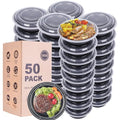 WGCC Meal Prep Containers with Lids - 50Pack 32OZ Meal Bowls, Round To Go Containers, BPA-Free, Freezer & Dishwasher Safe - My Kitchen Products