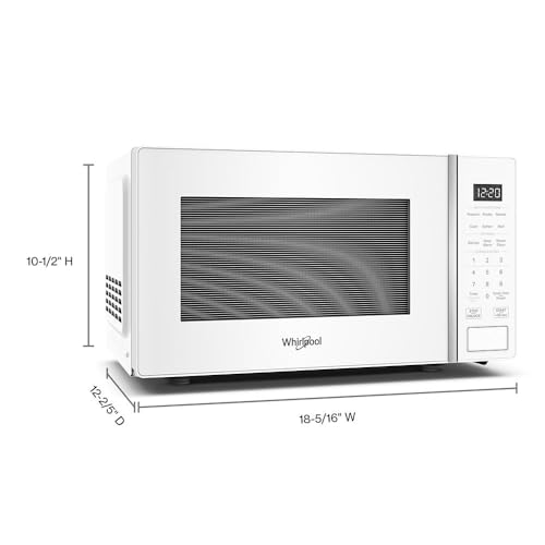 Whirlpool WMCS3018RW Countertop Microwave with Turntable 0.7 Cu. Ft, Steam Clean, 700 Watt Microwave, White - My Kitchen Products