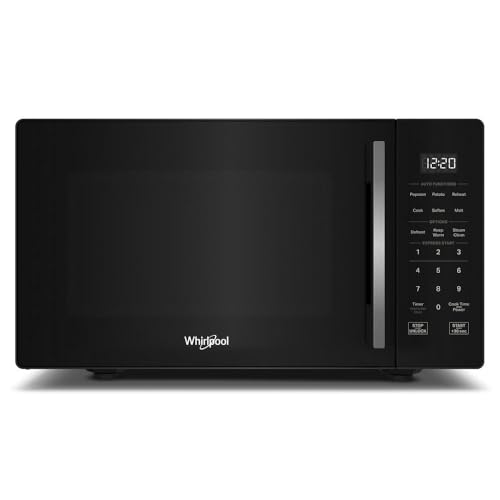 Whirlpool WMCS3019RB Countertop Microwave with Turntable 0.9 Cu. Ft, Steam Clean, 900 Watt Microwave, Black - My Kitchen Products