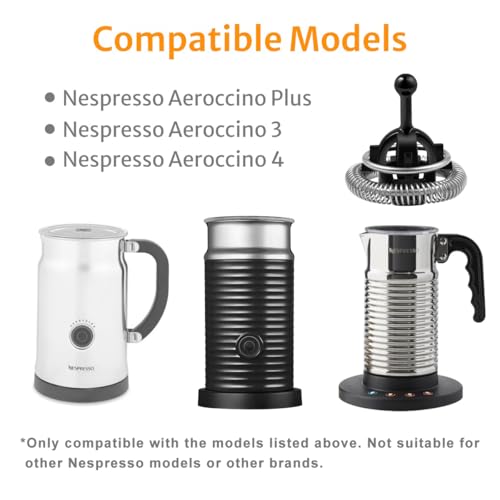 Whisks Compatible with Nespresso Aeroccino 3/4/Plus Milk Frother Replacement, 2 Pack - My Kitchen Products