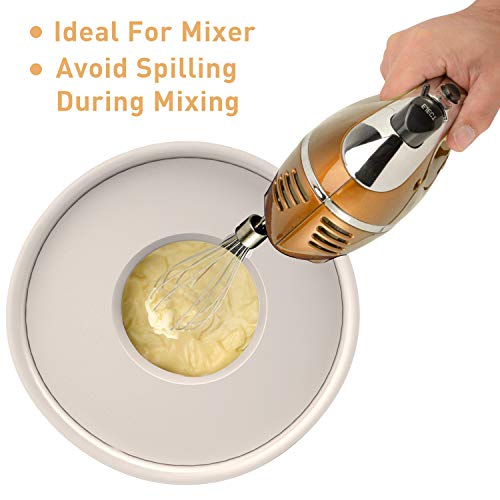 Wildone Mixing Bowls with Airtight Lids Set, 5PCS Stainless Steel Khaki Nesting Bowls for Kitchen, with Grater Attachments & Non-Slip Bottoms, Size 5, 3, 2, 1.5, 0.63 QT, Great for Mixing & Serving - My Kitchen Products