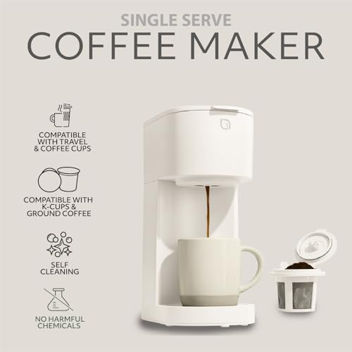 WILLOW K-Cup Coffee Maker, Single Serve Coffee Maker with 6 to 12oz Brew Size & Strong Brew Option, Single Cup Coffee maker made with 99% PCR Recycled Plastics, Coffee Machine - My Kitchen Products