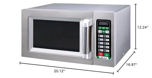 Winco Commercial-Grade Microwave with Touch Controls, 1,000 W, .9 Cubic Feet - My Kitchen Products