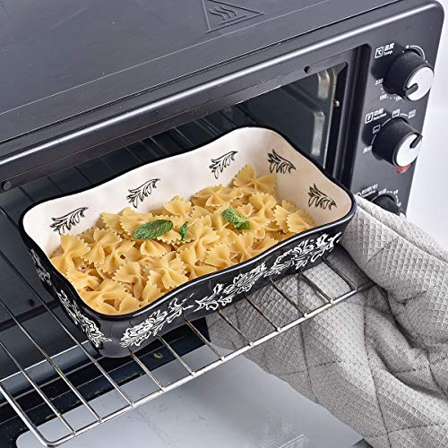 Wisenvoy Baking Dish Casserole Dish Ceramic Lasagna Pan 2-Pcs Bakeware Sets Baking Dishes Baking Set Baking Dish Set - My Kitchen Products