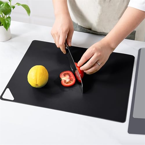 WK Flexible Plastic Cutting Boards Mats for Kitchen, Flexible Non Slip Cutting Mat, Thin Cutting Sheets, BPA Free, Dishwasher Safe, Multi Sizes - My Kitchen Products