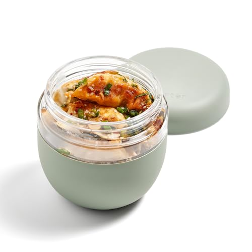 W&P Porter Seal Tight Glass Lunch Bowl Container w/ Lid | Cream 24 Ounces | Leak & Spill Proof, Soup & Stew Food Storage, Meal Prep, Airtight, Microwave and Dishwasher Safe, BPA-Free - My Kitchen Products