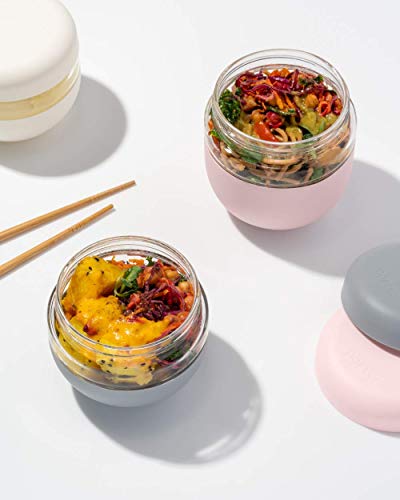 W&P Porter Seal Tight Glass Lunch Bowl Container w/ Lid | Cream 24 Ounces | Leak & Spill Proof, Soup & Stew Food Storage, Meal Prep, Airtight, Microwave and Dishwasher Safe, BPA-Free - My Kitchen Products