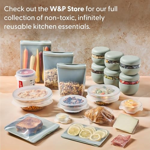 W&P Porter Seal Tight Glass Lunch Bowl Container w/ Lid | Cream 24 Ounces | Leak & Spill Proof, Soup & Stew Food Storage, Meal Prep, Airtight, Microwave and Dishwasher Safe, BPA-Free - My Kitchen Products