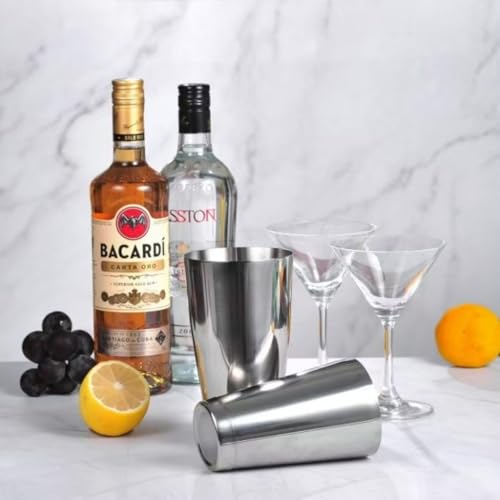 WPHUAW Boston Cocktail Shaker Set, 28 oz & 20 oz Stainless Steel Weighted Shaker Tins, Metal Martini Shaker Drink Mixer for Bartending, Professional Bar Tools for Bartender - My Kitchen Products