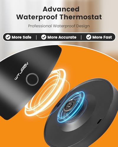 WTJMOV Electric Kettle Stainless Steel, 1.0L Small Water Boiler 1200W Fast Boiling, Double Wall Tea Kettle Pot Automatic Shut Off, Durable Coffee & Tea Maker/Warmer/Heater Black - My Kitchen Products