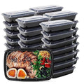 WUHUIXOZ Meal Prep Container, 50 Pack 32 oz Food Storage Containers with Lids, Disposable Bento Box Reusable Plastic Lunch Box, BPA Free Take-Out Box Microwave Dishwasher Freezer Safe - My Kitchen Products