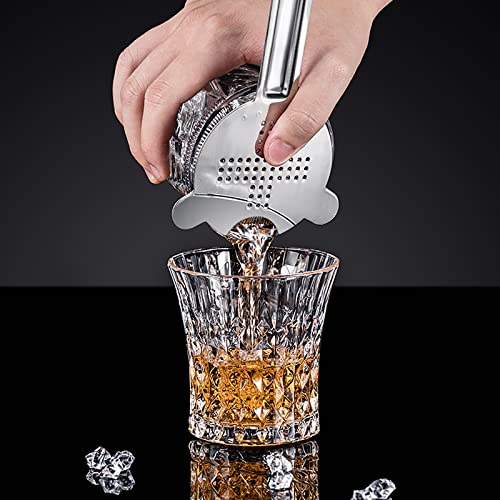 WUWEOT 6 Pack Cocktail Strainer, Stainless Steel Bar Strainer, Bar Tool Drink Strainer with 100 Wire Spring for Professional Bartenders and Mixologists - My Kitchen Products