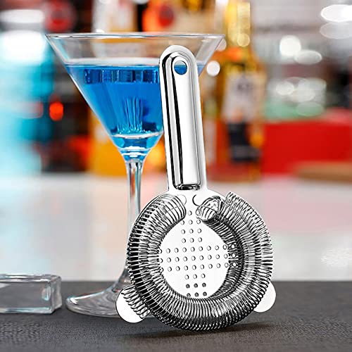 WUWEOT 6 Pack Cocktail Strainer, Stainless Steel Bar Strainer, Bar Tool Drink Strainer with 100 Wire Spring for Professional Bartenders and Mixologists - My Kitchen Products