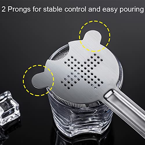 WUWEOT 6 Pack Cocktail Strainer, Stainless Steel Bar Strainer, Bar Tool Drink Strainer with 100 Wire Spring for Professional Bartenders and Mixologists - My Kitchen Products