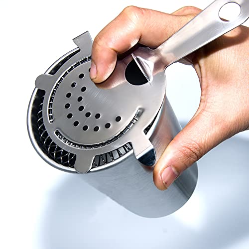 WUWEOT 9 Pack Cocktail Strainer, 4-Prong Stainless Steel Bar Strainer, 6 Inches Silver Bar Tool Drink Strainer with 100 Wire Spring for Bartenders and Mixologists - My Kitchen Products