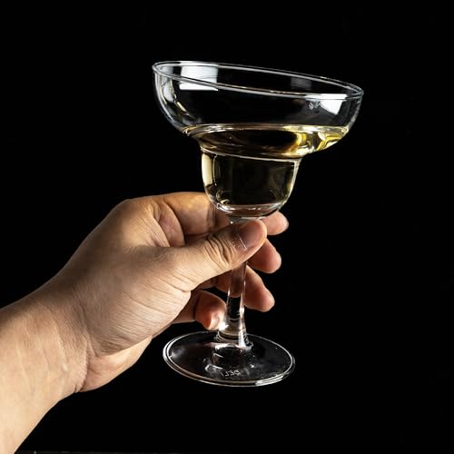 YANGNAY Margarita Glasses Set of 7, 10 oz Reusable Cocktail Glasses with Stem, Perfect for Parties, Mixed Drinks & Frozen Cocktails, Dishwasher Safe - My Kitchen Products