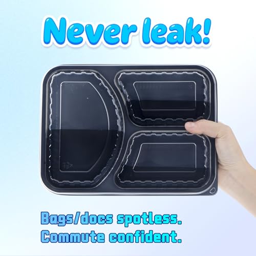 YANGRUI Meal Prep Containers 40 Pack 38 oz - Shrink-Wrapped No Pre-Wash - My Kitchen Products