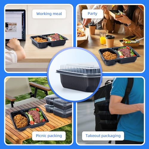 YANGRUI Meal Prep Containers 40 Pack 41 oz - Shrink-Wrapped No Pre-Wash - My Kitchen Products