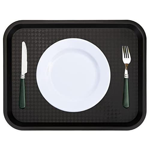 Yarlung 6 Pack Plastic Fast Food Trays, 16x12 Inches Restaurant Serving Trays Set for Coffee Table, Kitchen, Party, 6 Colors - My Kitchen Products