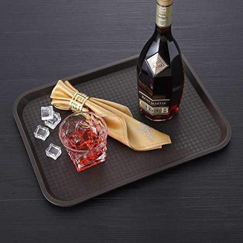 Yarlung 6 Pack Plastic Fast Food Trays, 16x12 Inches Restaurant Serving Trays Set for Coffee Table, Kitchen, Party, 6 Colors - My Kitchen Products