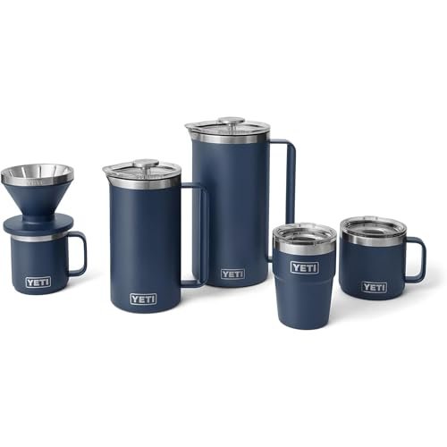 YETI Pour Over Coffee Maker Accessory Ramblers, Designed for Perfect Coffee Extraction Anywhere, Stainless Steel, fits any V60 Filter, Cape Taupe - My Kitchen Products
