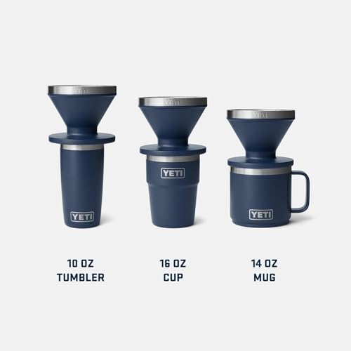 YETI Pour Over Coffee Maker Accessory Ramblers, Designed for Perfect Coffee Extraction Anywhere, Stainless Steel, fits any V60 Filter, Cape Taupe - My Kitchen Products