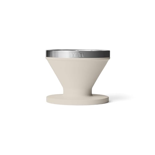 YETI Pour Over Coffee Maker Accessory Ramblers, Designed for Perfect Coffee Extraction Anywhere, Stainless Steel, fits any V60 Filter, Cape Taupe - My Kitchen Products