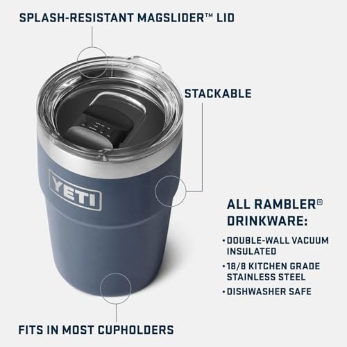 YETI Rambler 16 oz Stackable Tumbler, Vacuum Insulated, Stainless Steel with MagSlider Lid, Royal Blue - My Kitchen Products