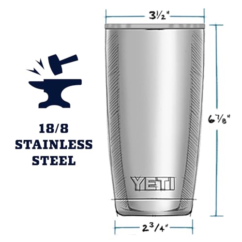YETI Rambler 20 oz Tumbler, Stainless Steel, Vacuum Insulated with MagSlider Lid, Cape Taupe - My Kitchen Products