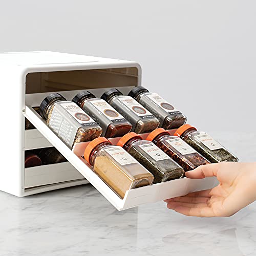 YouCopia SpiceStack® Adjustable Spice Rack Organizer, Pull-Down 24-Bottle Seasonings and Spices Holder for Kitchen Cabinet and Pantry Organization with 104 Included Labels - My Kitchen Products