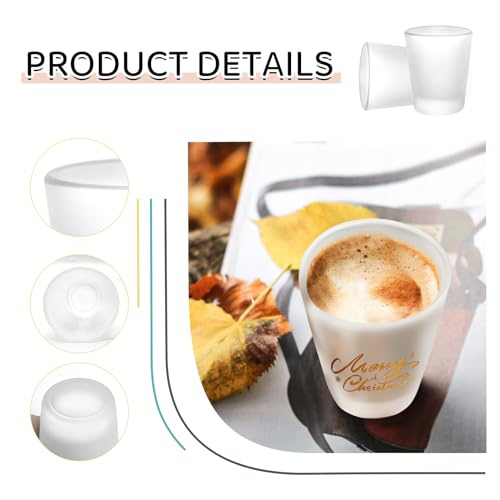 YOUKE OLA 36 Pack Sublimation Shot Glasses Cups with Heavy Base Sublimation Blanks Cute Shot Glass Tumbler Bulk for Heat Press, Personalized Gift, Wedding, Party, Frosted 1.5oz - My Kitchen Products