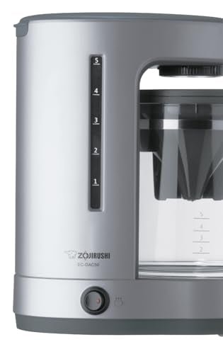 Zojirushi EC-DAC50SZ ZUTTO Coffee Maker 5 Cups, Silver, PFAS-free - My Kitchen Products