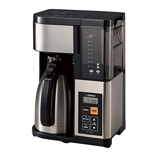 Zojirushi EC-YTC100XB 10-Cup Coffee Maker (Stainless Steel/Black) - My Kitchen Products