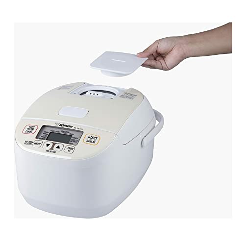 Zojirushi NL-DCC10CP Micom Rice Cooker & Warmer, 5.5 Cups, Pearl Beige - My Kitchen Products