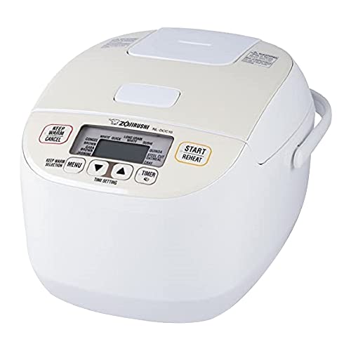 Zojirushi NL-DCC10CP Micom Rice Cooker & Warmer, 5.5 Cups, Pearl Beige - My Kitchen Products