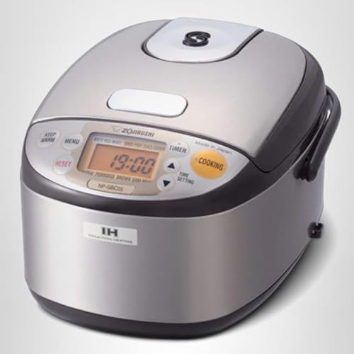 Zojirushi NP-GBC05XT Induction Heating System Rice Cooker and Warmer, 0.54 L, Stainless Dark Brown - My Kitchen Products