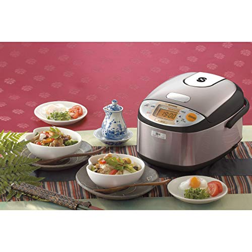 Zojirushi NP-GBC05XT Induction Heating System Rice Cooker and Warmer, 0.54 L, Stainless Dark Brown - My Kitchen Products