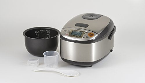 Zojirushi NS-LHC05 Micom Rice Cooker & Warmer, Stainless Dark Brown, 3 Cups Uncooked - My Kitchen Products