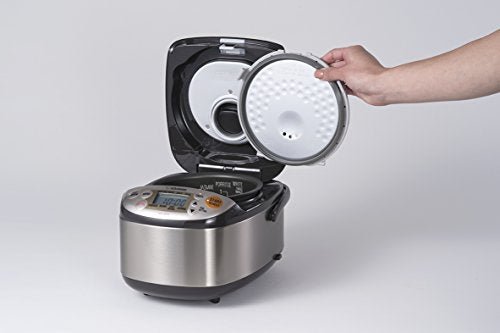 Zojirushi NS-LHC05 Micom Rice Cooker & Warmer, Stainless Dark Brown, 3 Cups Uncooked - My Kitchen Products