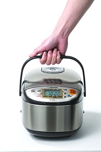Zojirushi NS-LHC05 Micom Rice Cooker & Warmer, Stainless Dark Brown, 3 Cups Uncooked - My Kitchen Products