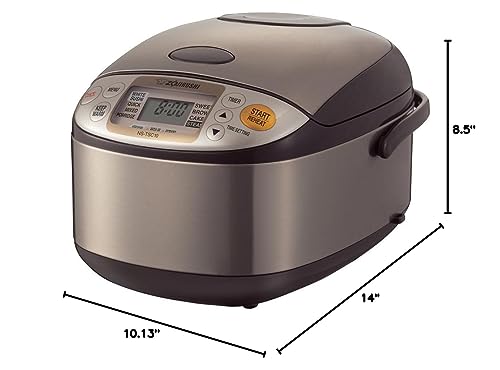 Zojirushi NS-TSC10 5-1/2-Cup (Uncooked) Micom Rice Cooker and Warmer, 1.0-Liter - My Kitchen Products