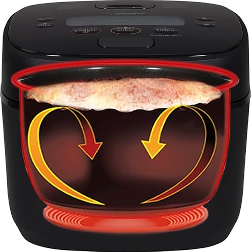 Zojirushi NW-QAC10 5.5-Cup Capacity Flat-Top Induction Cooker and Warmer with Custom Cooking Pan, Double Non-Stick Coating for Easy Clean-Up (Black) - My Kitchen Products