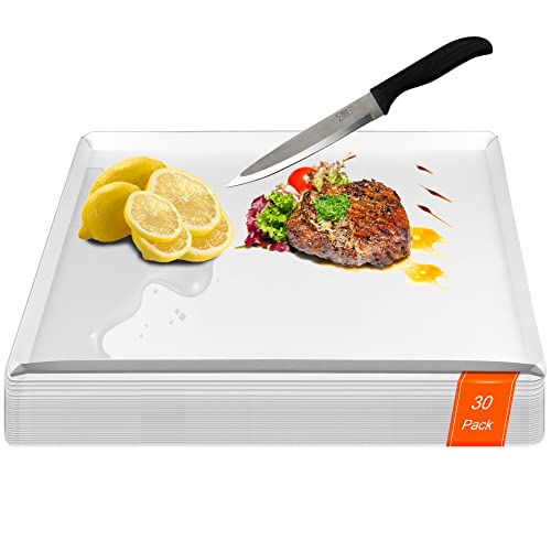 ZVP Disposable Cutting Boards 30 Count, Collapsible Cutting Board Sheet with Built-in Crease, Flexible Plastic Cutting Mat for Kitchen and Commercial Use, 17 x 12 In White - My Kitchen Products