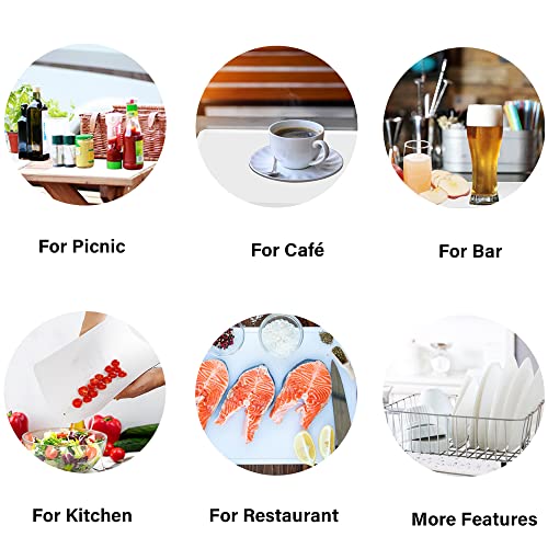 ZVP Disposable Cutting Boards 30 Count, Collapsible Cutting Board Sheet with Built-in Crease, Flexible Plastic Cutting Mat for Kitchen and Commercial Use, 17 x 12 In White - My Kitchen Products